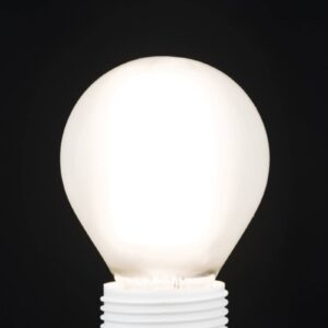 LED žárovka E14 G45, matná, 6W, 2 700 K, 720 lm, stmívatelná