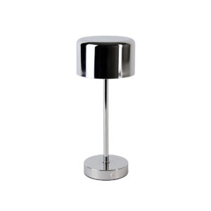 Moderne tafellamp chroom oplaadbaar – Poppie