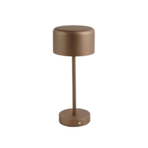 Moderne tafellamp bruin oplaadbaar – Poppie